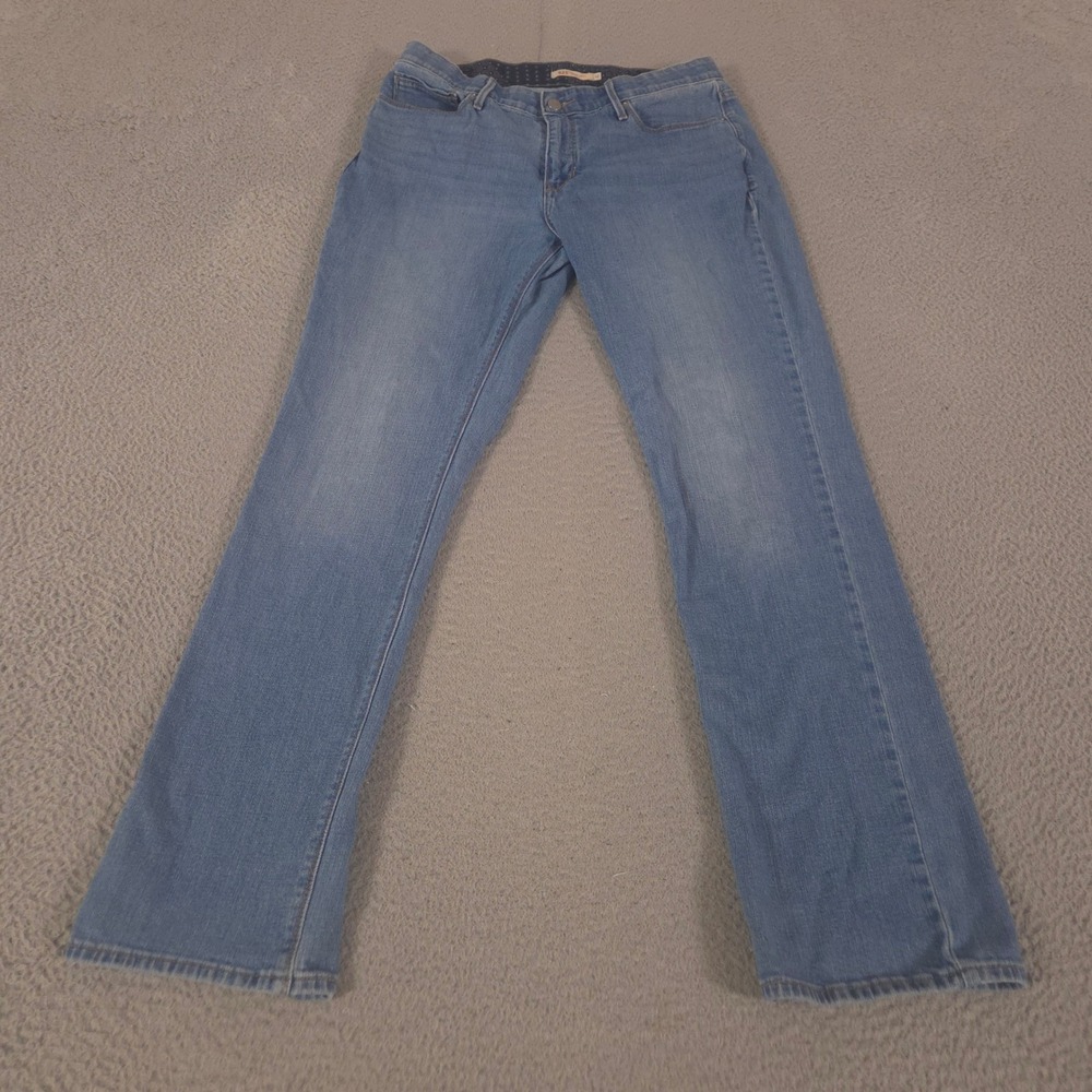 Levi's Jeans Womens 12 Blue 525 Perfect Waist Straight Leg Stretch Denim Classic